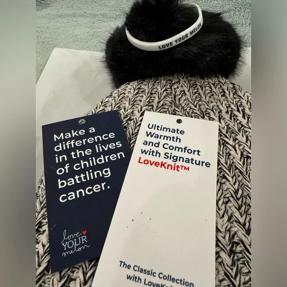 Peanuts x Love Your Melon Woodstock Gray/Black Pom Beanie - Picture 6 of 9